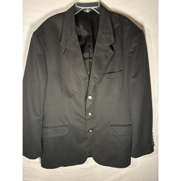 Vintage Elder Beerman Wall Street Collection Sports Coat Blue Blazer Jacket 42R - Picture 1 of 11